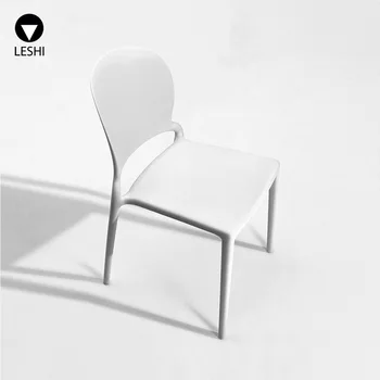 Дизайнерские скандинавские стулья OK Le Shi оптом для дома, гостиной, стул с пластиковой спинкой, многоярусный обеденный стул, минималистский настольный стул