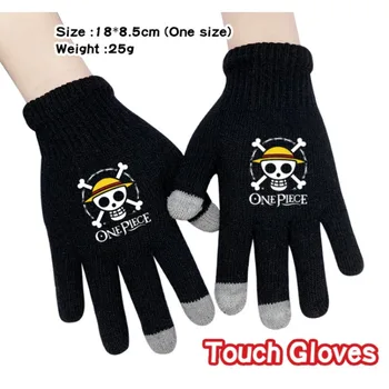 Цельные теплые перчатки с периферийным принтом, цельные осенне-зимние уличные перчатки с защитой от холода и ветра, перчатки с сенсорным экраном на весь палец